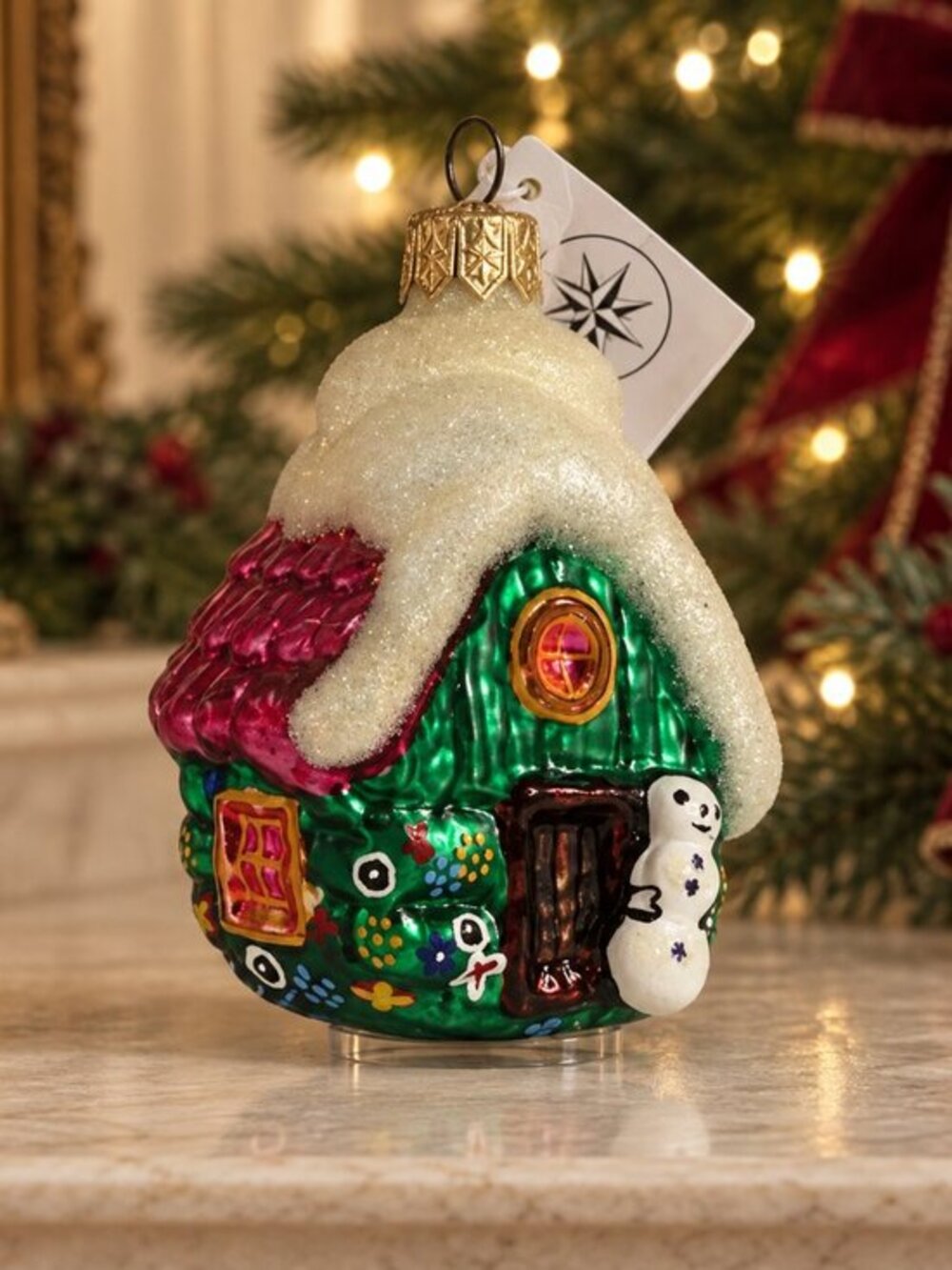 Christopher Radko Watch Over Me 1997 Polish House Glass Ornament NWT Box